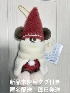 【新品未使用】ぬいぐるみバッジ　リルリンリン　2025 赤　ディズニーリゾート