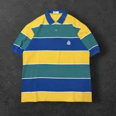 90s 00s オーバーサイズ ボーダー ポロシャツ HIPHOP B系のサムネイル