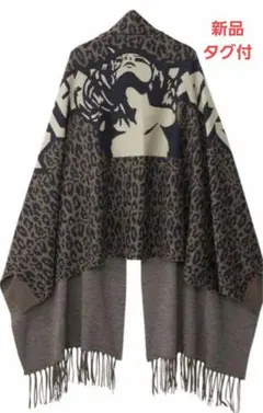新品タグ付　ヒステリックグラマー　レオパード　ロゴ　カーディガン　マフラー　匿名 新品タグ付 ヒステリックグラマー レオパード ロゴ カーディガン
