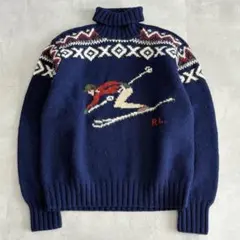 ポロバイラルフローレン HAND KNIT SKI ノルディックセーター 【M】