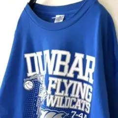 アルスタイル DUNBAR バスケットボール Tシャツ XL ブルー 青 古着