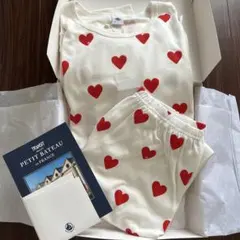 PETIT BATEAU ハート柄 パジャマ セットのサムネイル