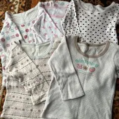 女児肌着　85〜90cm 5枚セット長袖