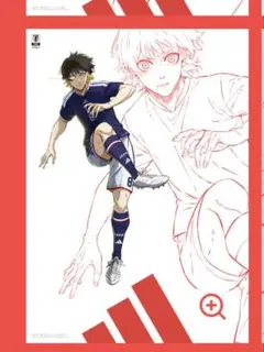 adidas サッカー日本代表 ユニフォーム ブルーロック ポスター 蜂楽廻 