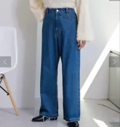 ハイウエストストレートデニム Kastane ブルー系のサムネイル