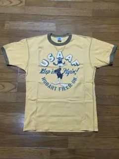 MISHILL USAAF プリント リンガーTシャツ イエローのサムネイル