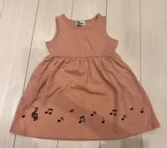 Marilyn ノースリーブワンピース 100cm ピンク 音符