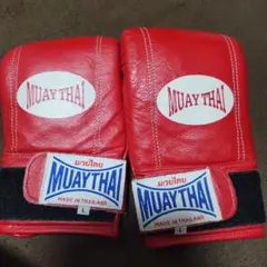 MUAY THAI ボクシンググローブ Lサイズ 赤
