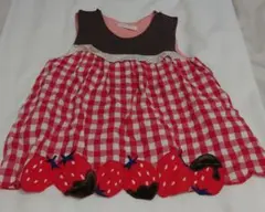 り*り様 ベイビーチアー いちご　苺　チョコ　チュニック　110cm