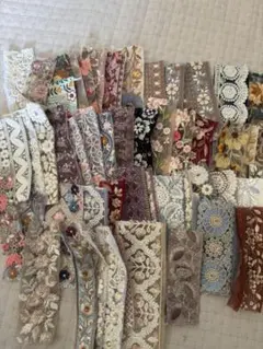 インド刺繍リボン　ハギレ　まとめ売り