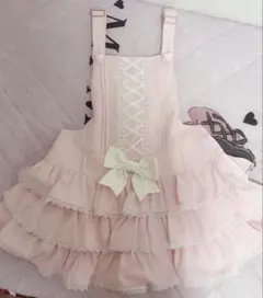 ♡お人形さんティアードサロペットスカート ピンク♡ - メルカリ