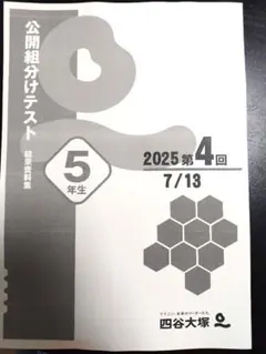 2026年最新】四谷大塚 組分けテスト 5年 2024の人気アイテム - メルカリ