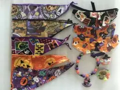 小型犬用ハロウィンチョウカー・バンダナ等11点