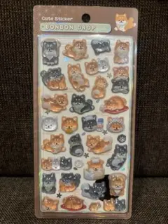 【未使用・正規品】〈柴犬〉ボンボンドロップシール
