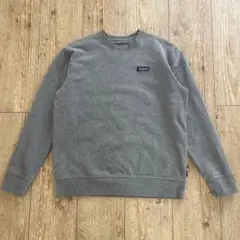 パタゴニア　スウェット　グレー　L ロゴ