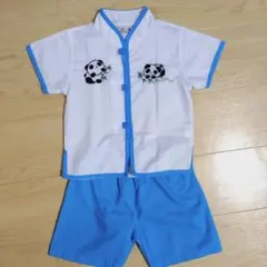 小華 パンダのチャイナ服 セットアップ 90cm　カンフーシャツのサムネイル