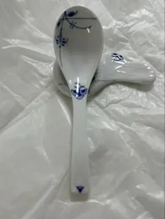 【ロイヤルコペンハーゲン】ブルーパルメッテ レンゲ＆レストセット（箱なし）のサムネイル