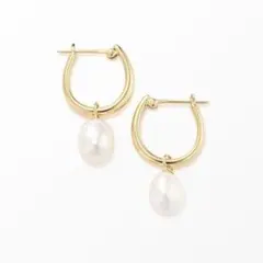 美品 Jouete ジュエッテ フープ ピアス パール 2WAY YG 925 - メルカリ