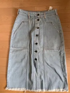 ZARA ライトブルーデニムスカート