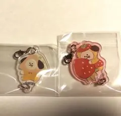 BT21 CHIMMY つながる　アクリル　チャーム ストロベリー　スイーツ