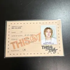 Stray Kids THIS & THAT アイデンティティカード I.N