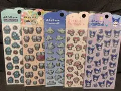 【5枚セット】ぷくっとシール サンリオ キャラクターシール ボンボンドロップ