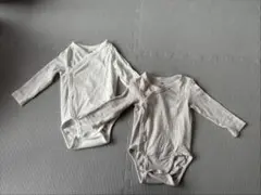 H&M 長袖ボディスーツ2枚セット