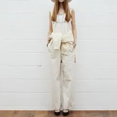 UNUSEDサロペット オーバーオール アンユーズド オフホワイト 白