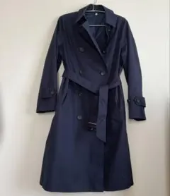 無印【美品】トレンチコート　紺　ネイビー　Mサイズ