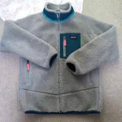 patagonia フリースジャケット レトロX キッズ XL グレー