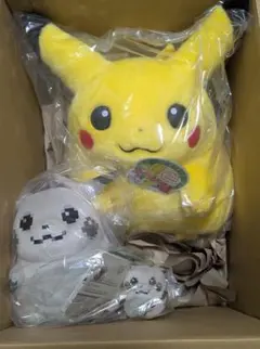 【3点セット】ポケモン はじまりのピカチュウ＆おかえり！ピカチュウ ぬいぐるみ