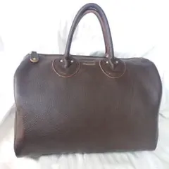 ヤングアンドオルセン ミニボストンバッグ ダークブラウン