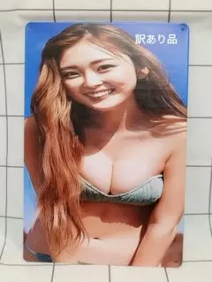 【訳あり品】ゆうちゃみ メタルポスター ブリキ看板 20cm×30cm