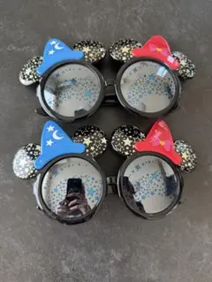 ミッキー耳 魔法使いサングラス 2個セット