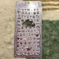 ねこ　ストーンつき　ジュエルプチドロップ　ボンボンドロップシール　キャラクター