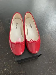 レペット 極美品 ブリジッド ポインテッドトゥ リボン レッド EU37.5