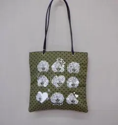 ＊新品タグ付 スカラー　662436：ドット×スカラーちゃん柄トートバッグのサムネイル