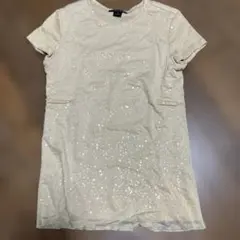 Ralph Lauren ベージュ スパンコール Tシャツ S