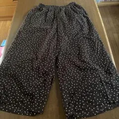 Loytaa ワイドパンツ　水玉　茶色　フリーサイズ