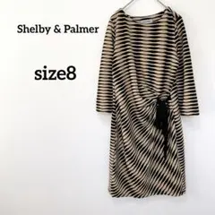 Shelby & Palmer 【size8】ワンピース 七分袖　柄物