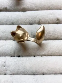キツネ リング フリーサイズ かわいい