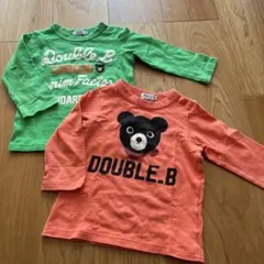 DOUBLE.B 長袖カットソー 2枚セット
