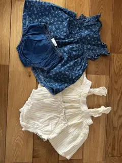 GAP フラワープリントワンピースイエローボーダーワンピース　4点セット