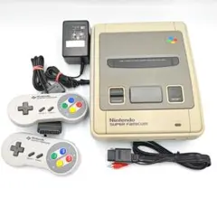 後期型【51001簡易清掃済み】スーパーファミコン 本体　セット