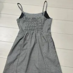 ギンガムチェック キャミワンピース
