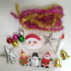 レトロクリスマスオーナメントセット