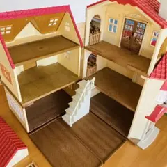 【シルバニアファミリー】赤い屋根の大きなお家+はじめてのお家 セット