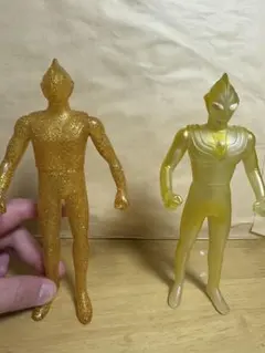 ウルトラマンティガ完結記念限定版& ウルトラヒーローシリーズ 36 ソフビ希少品