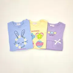 子供服 女の子 100cm 長袖 Tシャツ まとめ売り 新品 YFN27
