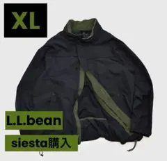 【SIESTA】L.L.Beanナイロンジャケット ブラック　オリーブ　XL